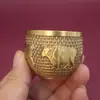 Copo de Vinho para Oferenda Dragão e Fênix de Cinco Bois em Latão Copo Pequeno para Reunião de Riqueza Estudo Chinês Mesa Ornamento Criativo Presente Decorativo