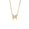 Transfronterizo Nuevo Arco del Triunfo Cintura Pequeña Lujo Ligero Moda Elegante Impresionante Collar Completo de Diamantes para Mujer Versátil Acero de Titanio