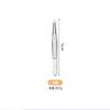 Suministro de fábrica, pinza para cejas de acero inoxidable oblicua de boca plana, pinzas para tirar de cejas de alta precisión, herramienta de modelado de cejas de belleza en stock