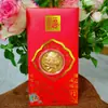 2026 Año del Caballo Moneda de Oro Foil de Año Nuevo Moneda Conmemorativa del Caballo del Zodiaco Cien Yuan Sobre Rojo Regalo de Buen Comienzo Venta