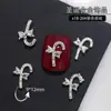 Joias para Nail Art de Natal Atacado Liga de Ouro e Prata Floco de Neve Sino Árvore de Natal Acessórios Decoração de Unha Usável Diamantes