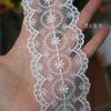 Renda Simples com Borda Poliéster Bordado Renda DIY Roupas Saia Costura Vestido de Casamento Material Decoração Acessórios