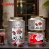 Latas selladas de té de rosa Tianhui grado alimenticio versión general latas vacías latas de empaque para té latas grandes gran capacidad latas para té