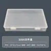 Rectángulo Grande Transparente Material PP Juguete Papelería Plástico Engrosado PP Caja de Almacenamiento Ferretería Rompecabezas Doble Hebilla Escritorio
