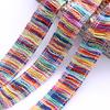 Moda colorido algodón flecos estilo étnico ropa de viaje sombrero decorativo encaje cojín decorativo flecos de color mixto