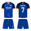 Conjunto de Uniforme de Fútbol por Sublimación Personalizado Nuevo de Secado Rápido Transpirable Camiseta de Fútbol Verano Deportes al Aire Libre Hombres Manga Corta