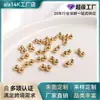 Pulsera de Cadena con Cuentas de Silicona Ajustables Doble Fila Conectadas, Color Conservante, Relleno de Oro de 14K, Cuentas de Posicionamiento, Accesorios para Joyería Hecha a Mano DIY
