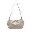 Bolso Cruzado para Mujer Verano Nylon Ligero Versátil Gran Capacidad Bolso 2024 Nuevo Casual Color Sólido Estudiante Bolso de Hombro