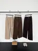 Pantalones Mágicos Han Xun Maillard, Pantalones de Pana de Pierna Ancha Vintage de Cintura Alta Adelgazantes para Mujer, Colección Otoño 2026 27509