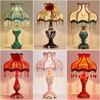 Lámpara de Mesa Estilo Europeo Lámpara de Noche para Dormitorio Lujo de Palacio Vintage Sala de Estar Tela Decoración de Habitación de Bodas Lámpara Creativa con Control Remoto