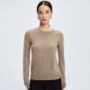 Suéter de caxemira feminino gola redonda outono e inverno nova primeira linha de roupas slim top coringa lã base camisa suéter atacado