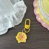 Seis Tipos de Chaveiros de Flores Pequenas, Pingentes de Flor Fofos e Doces para Mochilas, Acessórios Simples para Casais e Melhores Amigos, Atacado