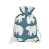 Impresso algodão e linho pacote de pano bolso estilo étnico saco de algodão com cordão saco de embalagem de jóias saco repelente de mosquitos atacado spot