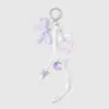 Llavero Colgante para Bolso Lazo de Cuerda Trenzada Dulce y Fresco Color Macarrón Oso Durazno Estrella Mariposa