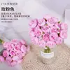 Flor artificial transfronteriza 27 peonías manojo rafia atado camelia rosa estilo ins fábrica de flores simulación productos anuales