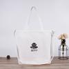 Bolsa de Lona en Blanco Bolsa de Lona Personalizada con Logo Bolso de Hombro de Algodón para Mujer Bolso de Compras Portátil Bolsillo con Cremallera Personalizado