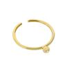 DILAGE-281 Estilo Coreano ins Estilo Frio Senso de Design de Nicho Luxo Leve Contas Finas de Ouro Anel de Prata Esterlina S925 para Mulheres