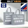 Bolsas de tela no tejida lisas personalizables termoselladas con impresión de logotipo y laminado, ecológicas para publicidad corporativa y fines promocionales