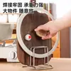 Suporte de aço inoxidável para tábuas de corte, suporte de panela doméstico, suporte de armazenamento para bancada de cozinha para tábuas de corte e tampas de panela, tábua de corte para bancada