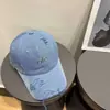 Gorra de Béisbol Lavada con Efecto Desgastado de Gran Circunferencia de Cabeza para Mujer, Protección Solar Primavera y Verano, Versátil, Adelgazante, Gorra de Pico Bloqueadora del Sol