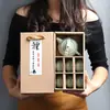 Juego de Té de Cerámica Dehua Ge Kiln Caja de Regalo Pequeña Juego de Té Kung Fu Cerámico Venta al por Mayor Personalizado Regalo para Evento de Inauguración Juego Pequeño