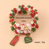 Pulsera de Navidad Pulsera de Cuentas Transfronteriza Muñeco de Nieve Árbol de Navidad Anciano Astas Colgante de Regalo Pulsera Venta al por Mayor