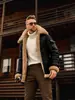 Abrigo de Invierno para Hombre de Cruce de Fronteras, Talla Grande, Cálido, Chaqueta de Cuero Compuesto, Piel Engrosada Integrada, Abrigo de Comercio Exterior para Hombre