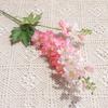 Flores Delphinium Artificiais Flores de Hortênsia de 2 Galhos Flores Artificiais para Decoração de Casa Salão de Casamento Modelo de Quarto Decoração Suave 520 Buquê de Flores