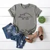 Não hoje T-shirt de manga curta estampada com letras em inglês estilo rua AliExpress