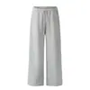 C836-1 Calça de Moletom Lisa Tendência Retro Americana Outono e Inverno Unissex com Design de Alta Qualidade, Calça Longa Casual Masculina de Caimento Solto