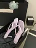 Chanclas Francesas Negras de Tacón Alto Calzado para Mujer para Uso en Exteriores Verano 2026 Elegantes Sandalias de Tacón de Aguja