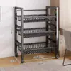 Estante de Cocina de Pie Multicapa para Verduras Doméstico Multifuncional Estante para Ollas Estante de Almacenamiento para Microondas Estante de Almacenamiento para Gabinete de Cocina