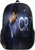Mochila Messi Mundial de Fútbol Alrededores Mochila Escolar para Estudiantes Gran Capacidad Poliéster Mochila Reductora de Carga Bolsa para Computadora Dibujos Animados