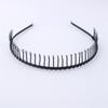 Moda Cabelo Prensado Masculino Esportes Headband Simples Onda Traseira Cabeça Preto Denteado Onda Feminino Acessórios Para Cabelo Facial