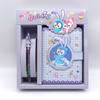 Nuevo Sanrio Hand Ledger traje Linda chica corazón dibujos animados papelería Lolomi PU botón magnético bloc de notas caja de regalo