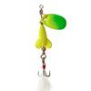 Nova isca de lantejoulas rotativas de cor de flecha de fogo de micro-objeto 6,5 cm/5,5 g com manivela de metal, lantejoulas simples/terno