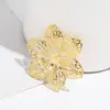 Accesorios de joyería DIY directos de fábrica 44*39mm flor de hexágono sólido abanico de novia accesorios para tocado de novia