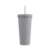 Taza de Café Popular Transfronteriza Termo de Acero Inoxidable 304 Puede Contener Té de Leche con Perlas Taza Fría Aislada para Coche con Popote