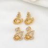 Colgante Chapado en Cobre Oro de 14K Zirconia Microfibra Toray Perla de Cisne Colgante Vacío Accesorios para Joyería DIY