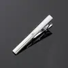 Em estoque boutique galvanoplastia prata jateamento brilhante diamante presilha de gravata comércio exterior mais vendido masculina formal profissional presilha de gravata