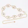 Cadeia de cintura feminina high-end versátil cinto de saia decorativa moda feminina casual turquesa vintage calças cadeia atacado