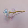 Venta al por mayor del fabricante Polvo de oro simulado Cristal Rosa Azul Encantadora Roja Flor Falsa Brillo Transfronterizo Rosa Venta al por mayor