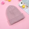 Gorro de punto europeo y americano versátil, grueso y cálido con forma de cúpula para otoño e invierno, gorro cruzado rizado, jersey de color sólido, gorro de lana para adultos