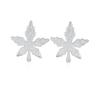 Agita el sonido mano rápida plata esterlina S925 sentido de alta gama nicho diseño de temperamento de flor aretes de lujo ligero aretes de hoja de arce para mujer venta al por mayor