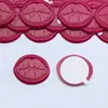 Sello de Cera con Huella de Labios Romántica Serie de Colores Vintage Pegatina de Marca de Beso Invitación de Boda Celebración de Boda Pegatina de Sello de Cera Vintage