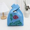 Bolsa de malha personalizada para o Festival do Barco-Dragão, estilo chinês, boa sorte, bolsa reforçada, lembrança, presente requintado para estudantes