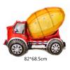 Nuevo producto, globo de película de aluminio para vehículo, forma de dibujos animados, grúa, excavadora, carretilla elevadora, globo de película de aluminio