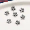 Plata de Ley Guirnalda Pequeña de Peces y Flores Accesorios de Uva Retro Plata Antigua Lisa Piezas Pequeñas Material de Accesorios para Abalorios Hechos a Mano para DIY