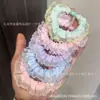 Sanrio Flor de Renda Intestino Grosso Cuidado com o Cabelo Faixa de Cabelo Fofa Desenho Animado Coração de Menina Pequeno Fresco Doce Anel de Intestino Alta Elasticidade