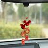 Ano do Zodíaco do Coelho Carro Pendurado Ornamentos Acessórios para Carros High-end Deusa Bonito Segurança do Carro Luz Pingente de Luxo